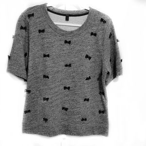 J. Crew Short Sleeve sweatshirt with bows - 348